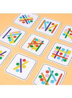 Y&D Children's Rainbow Stick Color Cognitive Shape Matching Wooden Educational Toys-  - Image 4
