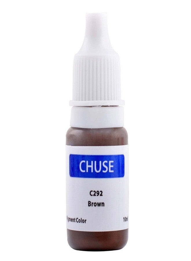 CHUSE Microblading Ink Permanent Makeup Pigment 0.35oz/10ml Eyebrow Ink Microblading Pigment for Eyebrow Eyeliner (C292 Brown) - Image 1