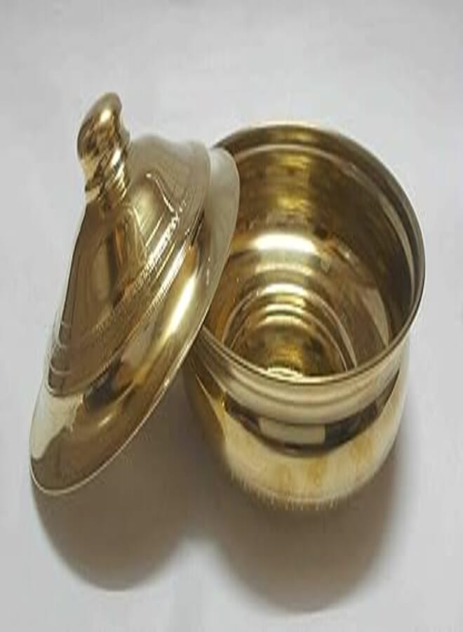 Brass sugar bowl Handmade 14 cm