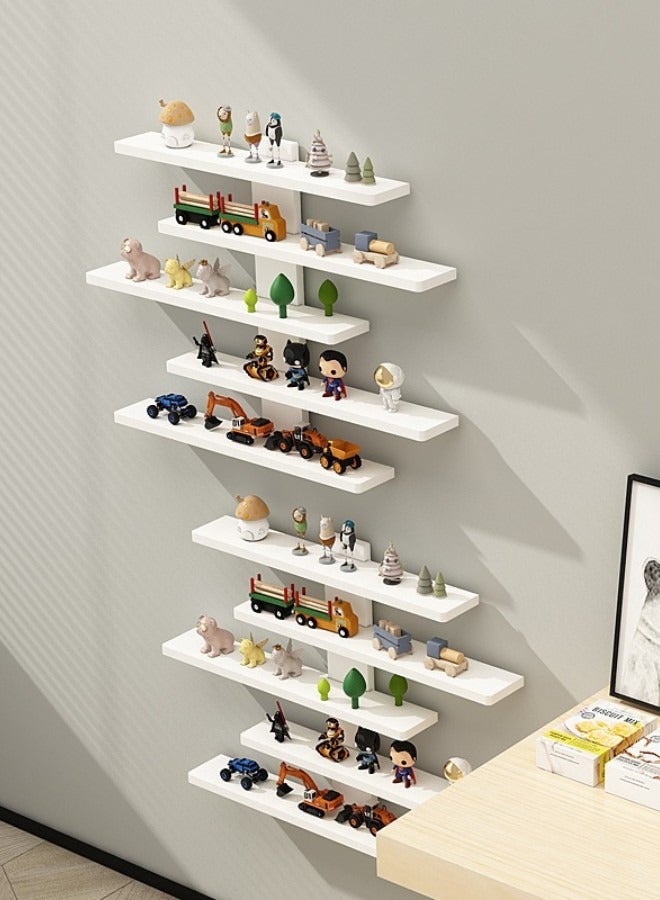 لوكسا رفوف عرض Murashh من الجدار متعددة المستويات للألعاب، رف صغير للجدار، رفوف خشبية للجدار، رفوف عائمة صغيرة للجدار، رف الجدار المستخدم لعرض الزخارف الصغيرة، التماثيل، المقتنيات. رف صغير للجدار، رفوف خشبية للجدار، رفوف عائمة صغيرة للجدار، رف الجدار المستخدم لعرض الزخارف الصغيرة، التماثيل، المقتنيات. - Image 2