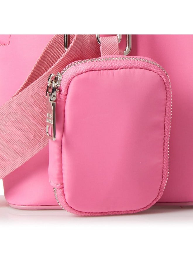 STEVE MADDEN - Daren Nylon Dome Crossbody Bag Light Pink - Image 1
