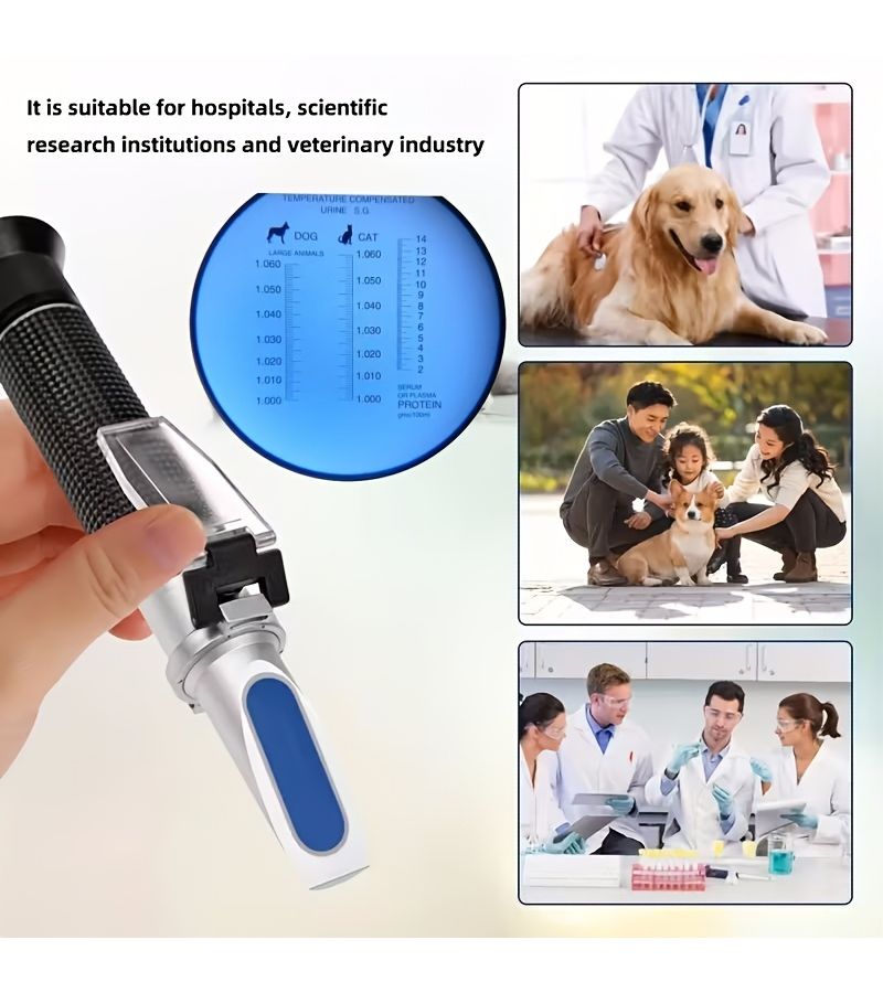3 In 1 Pet Urine Refractometer 1.000 To 1.060 For Dog Cat Health Assessment - Image 2