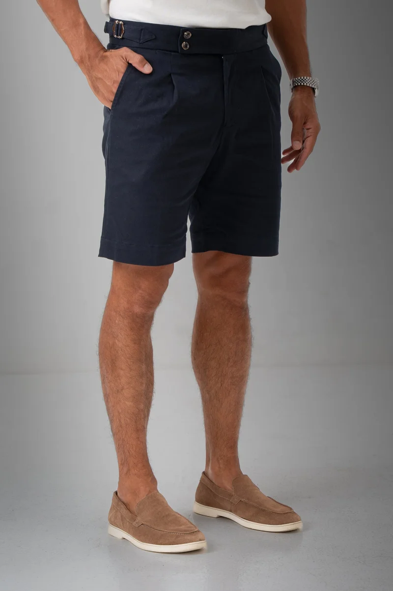 Blañce UAE Milan Tailored Shorts - Navy Blue