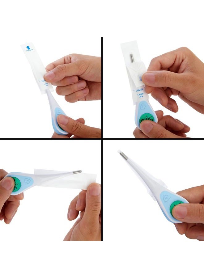 Juvale 100-Pack Disposable Digital Thermometer Probe Covers - Oral, Rectal, Armpit Temperature Reading Sheath Sleeves - Image 5