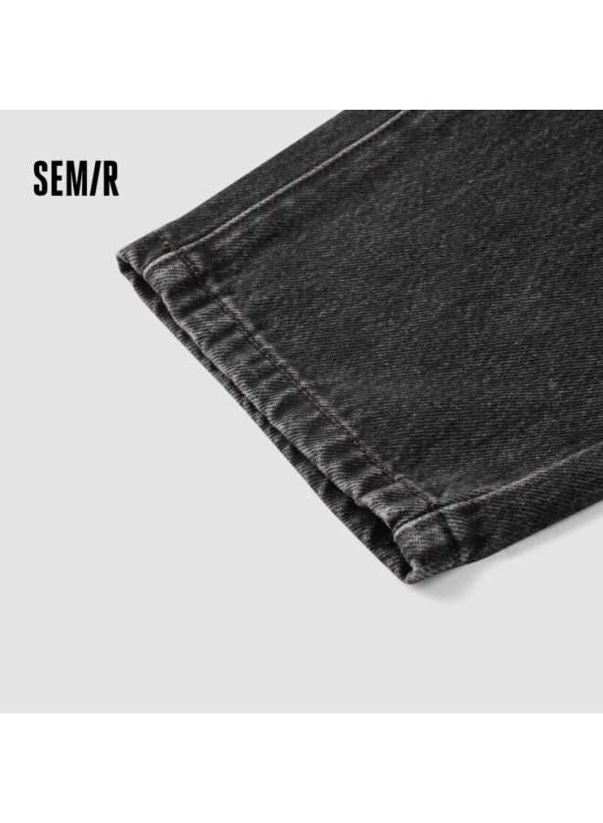 Semir Men's Pure Cotton Spring Retro Washed Jeans Fashionable All-match Tapered Pants 109125124102 - Image 2