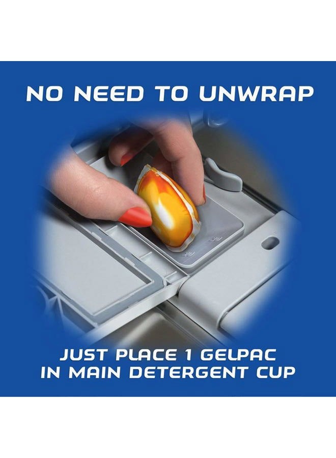 Finish Dishwasher Detergent Soap, All In 1 Gel Pacs, Orange Blossom, 84 Tablets - Image 3