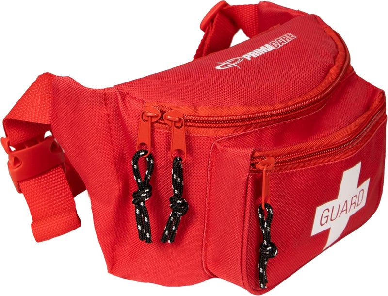 PrimaCare KB8004 First Aid Empty Fanny Pack for Emergency Equipment Set 8 x 2 x 6 Red - Image 1