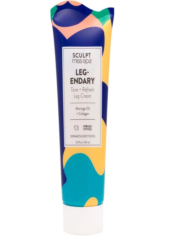 MISS SPA Leg Cream, Collagen Leg Cream, Moringa Rosehip Oil Help Tone Refresh Tired Legs, Anti Aging Skin Care Products, Body Lotion, Dermatologist Tested 3.3 Fl oz - Image 1