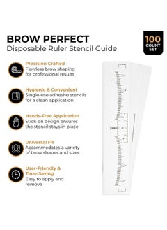 Disposable Eyebrow Ruler Eyebrow Shaping Microblading Supplies Adhesive Eyebrow Mapping Kit Accurate Eyebrow Measuring Tool For Perfect Brows Brow Mapping Tool By Existing Beauty 100 Count - pzsku/ZE094F2D0E319D84E4D76Z/45/_/1720693989/3a16451e-ddca-4c36-8cbc-42cb8675f31e