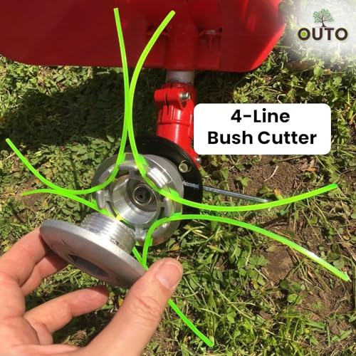 OUTO Trimmer Line Heavy Duty Nylon Rope Bundle Garden Tool for Weed Strimmer Grass Cutter Machine (Green, 1.65mm X 15m) - Image 3