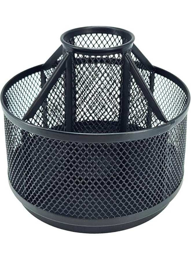 Spaceshoop Pen Holder Desk Organizer Art Supplies Organizer Office Pen Holder Rotating Makeup Storage Box  - Image 1