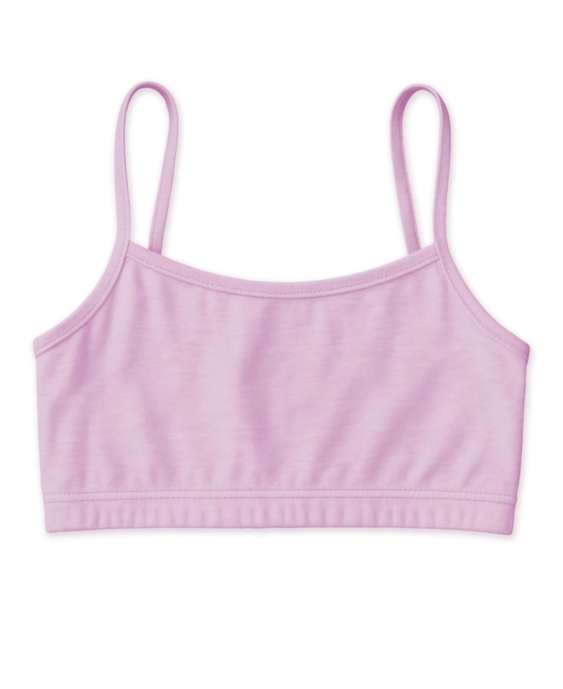 Andrew Scott Girls Cotton Stretch Cropped Cami Training Bra | Starter Sports Bra | Girls Bralettes | Multi Packs & Colors - Image 2
