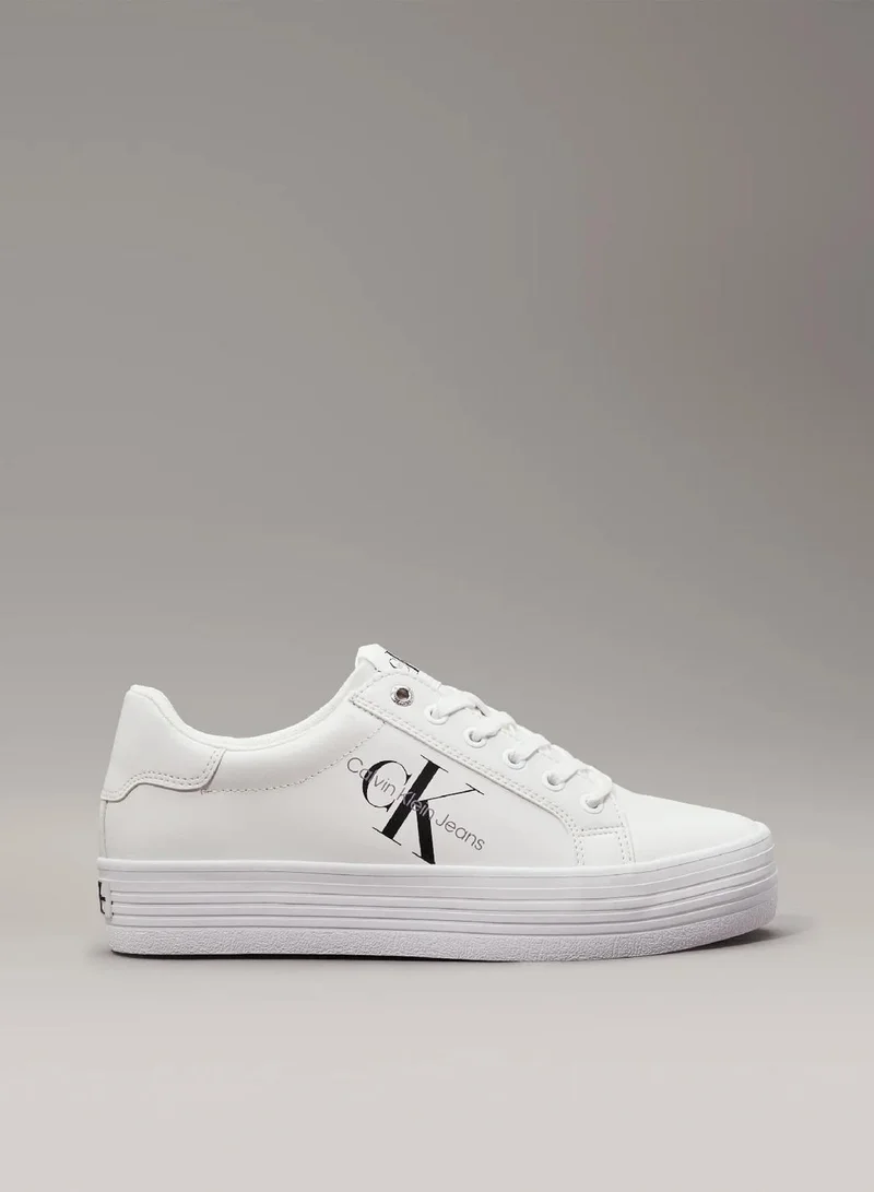 Leather Platform Trainers