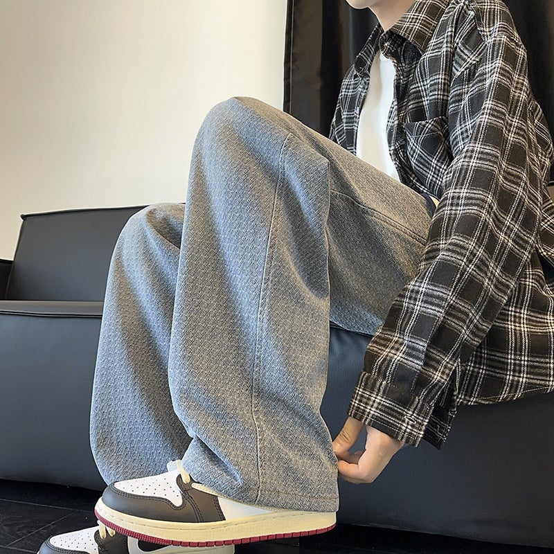 Unisex Classic Denim Jeans Loose Fit Daily Outdoor Wear - Image 1