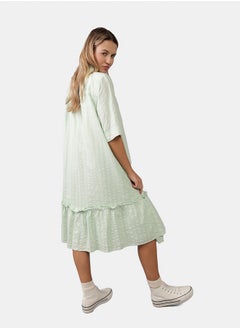 American Eagle Ruffle Hem Button Down Shirt Dress  - Image 2