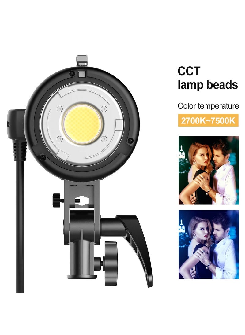 GVM - GVM-ST100R 100W Led Video Light RGB+Bi-Color Double Sided Daylight Balanced COB Light 77600 lux/0.5m CRI97+ 12 Built-in Lighting Effects App Control 2700K-7500K Photography Lighting - Image 1
