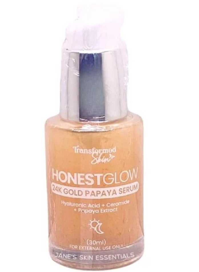 Transformed Skin HonestGlow 24K Gold Papaya Serum 30ml - Image 2