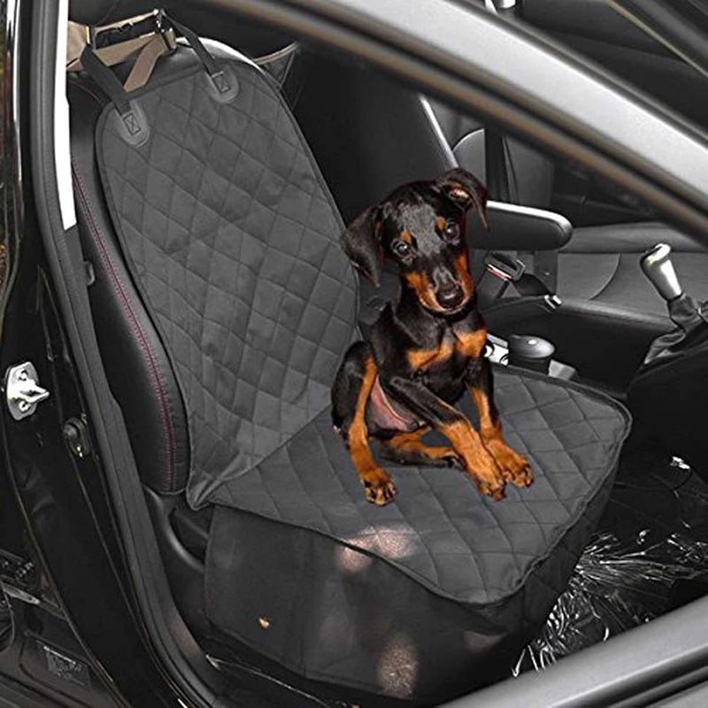 AUTOARK Waterproof Pet Front Seat Cover for Cars, Trucks & SUVs - Black - Image 3