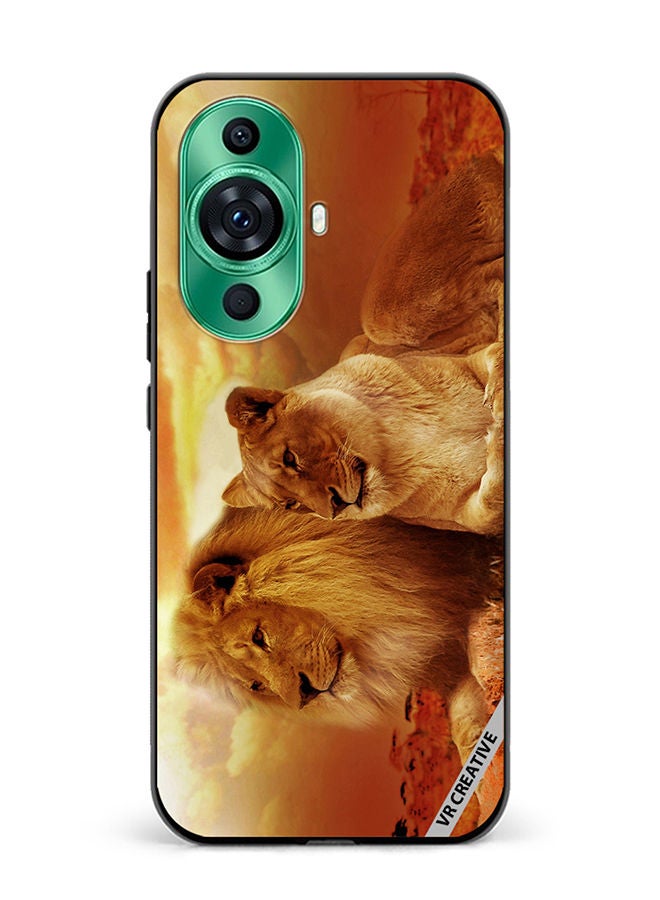 VR CREATIVE Protective Case Cover For Huawei nova 11 Pro King Queen Of Jungle Design Multicolour - Image 1