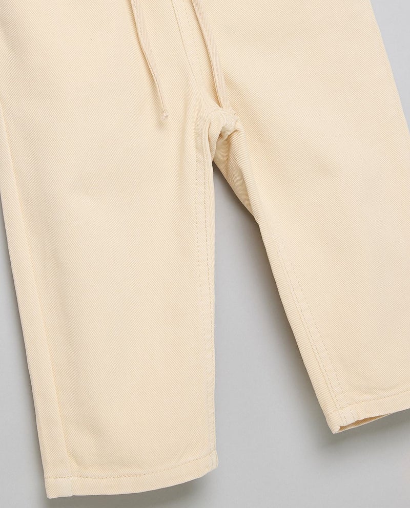 R&B Solid Straight Fit Jeans with Drawstring Waist - Image 4