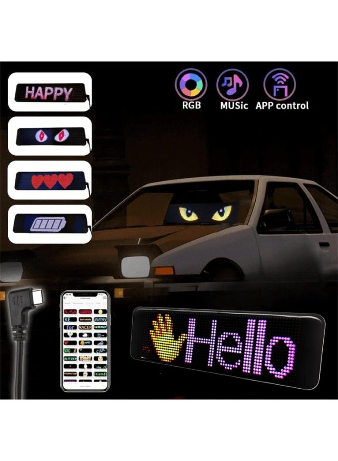 لوحه اضاءة LED قابلة للبرمجة، رقمية مرنة قابلة للتمرير، USB بلوتوث للتحكم في التطبيق، ، مناسبة للسيارة والحفلات وديكور المنزل - Image 3