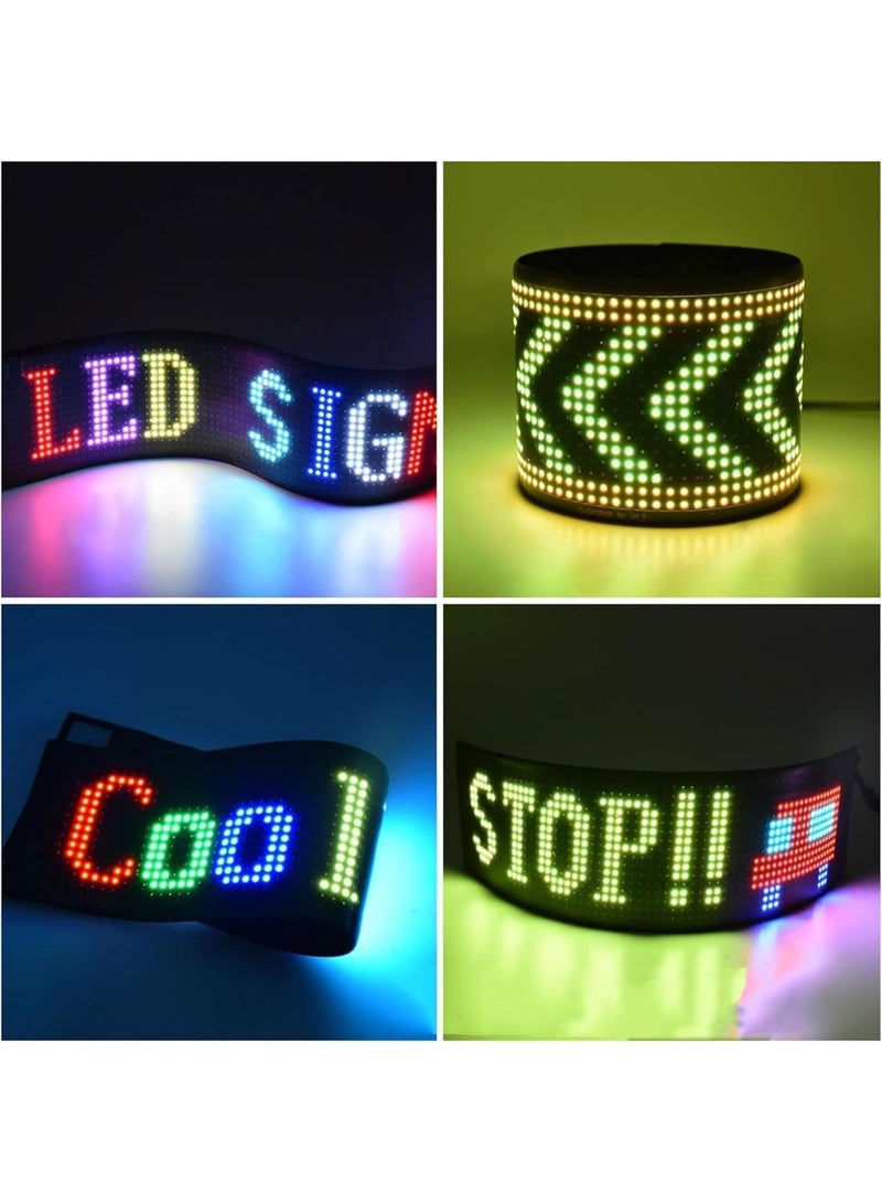 لوحه اضاءة LED قابلة للبرمجة، رقمية مرنة قابلة للتمرير، USB بلوتوث للتحكم في التطبيق، ، مناسبة للسيارة والحفلات وديكور المنزل - Image 4