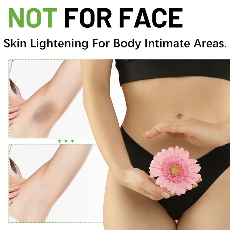 Ceavo Skin Lightening Cream for Intimate Area with Niacinamide, Arbutin, Tranexamic Acid and Vitamin C, Even Skin Tone for Body, Underarm, Knees, Elbows, Inner Thigh, Bikini Areas Bleaching Whitening Cream - Image 4