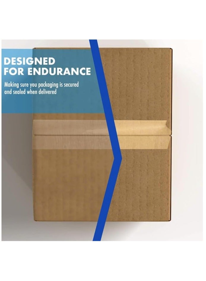 HEXAR Heavy Duty Packing Tape, 45 MM x 183 Meters 200 Yards Packaging Tape for Sealing Parcel Boxes Office Home School Use Strong Adhesive Tape Super Secure Sticky Seal (Yellow, Pack of 6) - Image 4