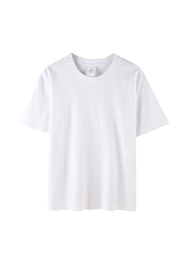 VUELO Heavy Cotton Short-sleeved Women's T-shirt Fashion Brand Round Neck Loose All-match Summer Undershirt Top Clothing  - Image 5