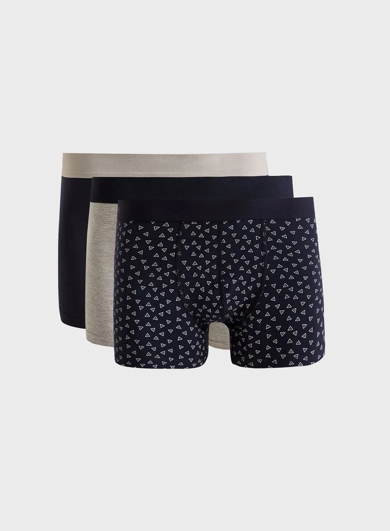 DeFacto 3 Pack Assorted Trunks
