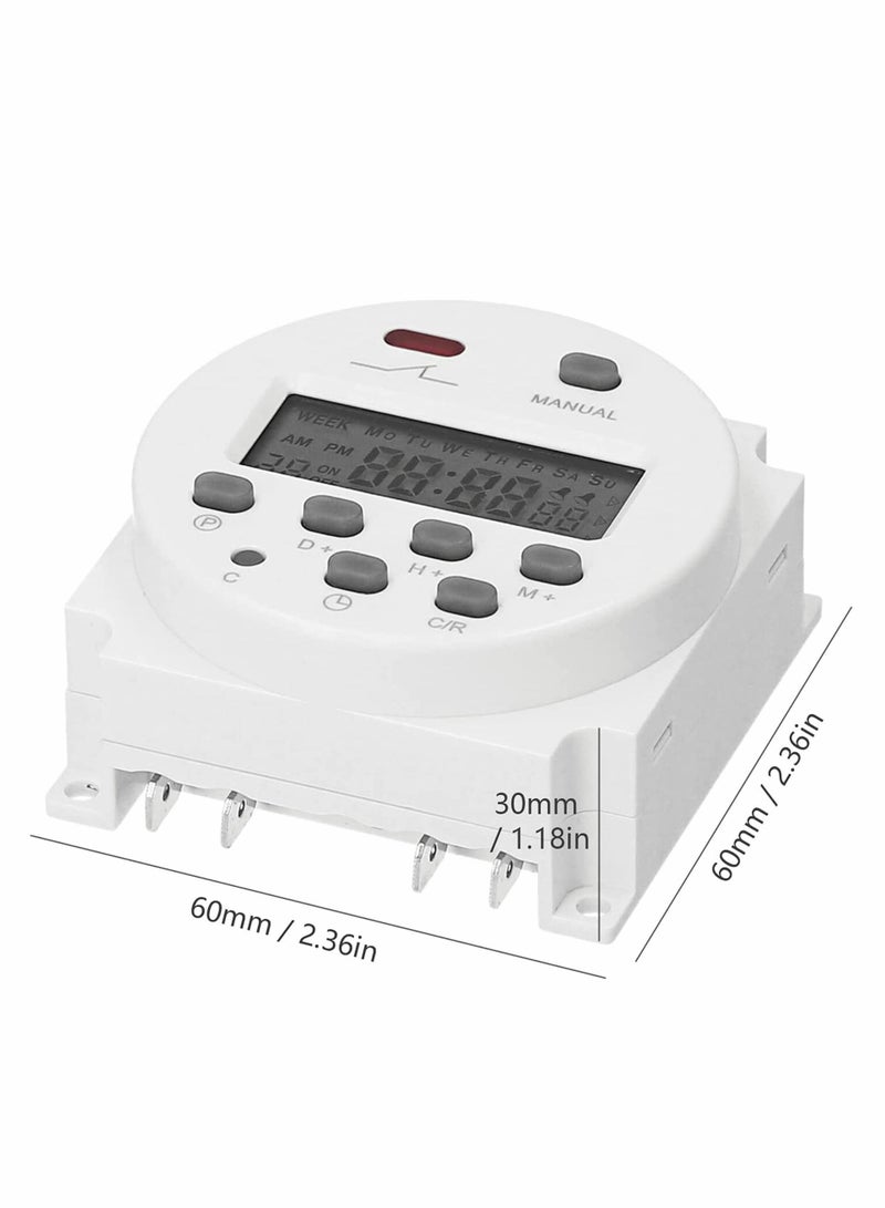 Weekly Digital Programmable Timer Switch, Home Appliance Switch timer, 16 Independent ON/OFF Programs, for Lights Fans Bread Maker, Air Conditioner Kitchen Timer, Easy control， Smart life  - Image 2