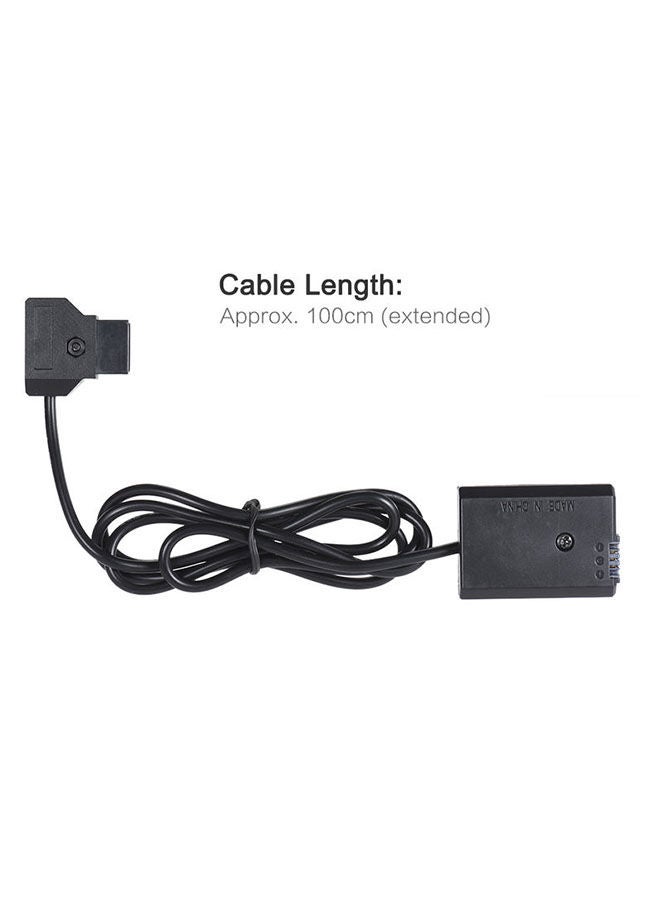 NIBEMINENT D-Tap to NP-FW50 DC Battery Coupler Cable Black - Image 4