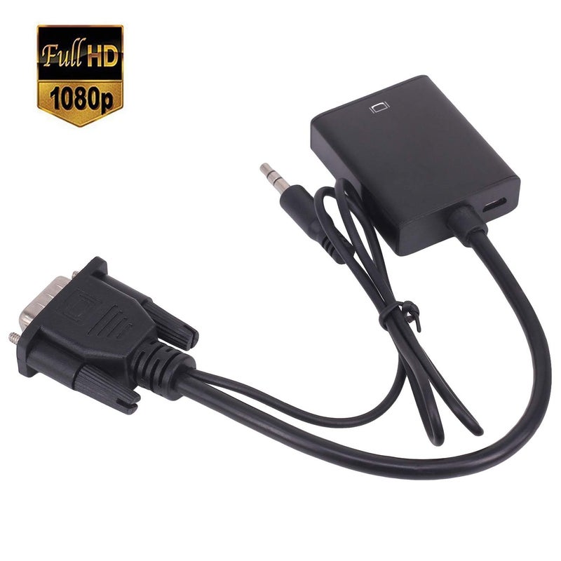 SANCY Store VGA to HDMI Adapter Converter – Silver-Plated VGA Input to HDMI Output with Audio Support - Image 5