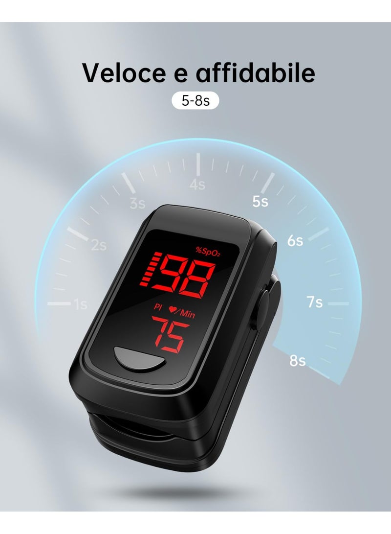 جهاز قياس الأكسجين ونبضات القلب بالإصبع - صغير وعملي لمتابعة صحتك اليومية بسهولة - Image 4