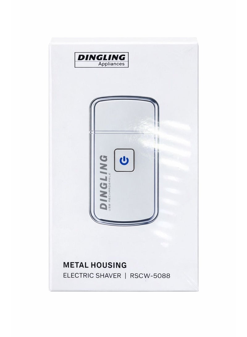 Dingling RSCW-5088 Smart Electric Hair Shaver/Trimmer for Men | Metal Housing Rechargeable USB Beard Shaver | Ultrathin Stainless Steel Blade | Cordless | 80 Min Runtime - Image 5