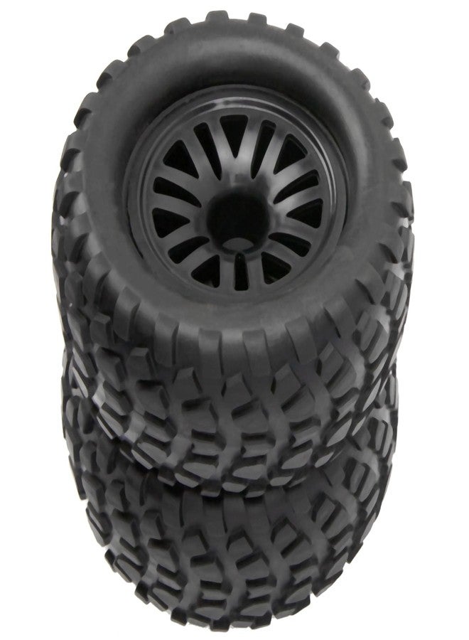 Vgoohobby 4Pcs OD 4.9" RC Wheel Rim Rubber Tires Set 12mm Hex Compatible with HSP Redcat Exceed Tamiya HPI Kyosho 1/10 Off-Road Buggy Monster Short-Course Truck Car - Image 5