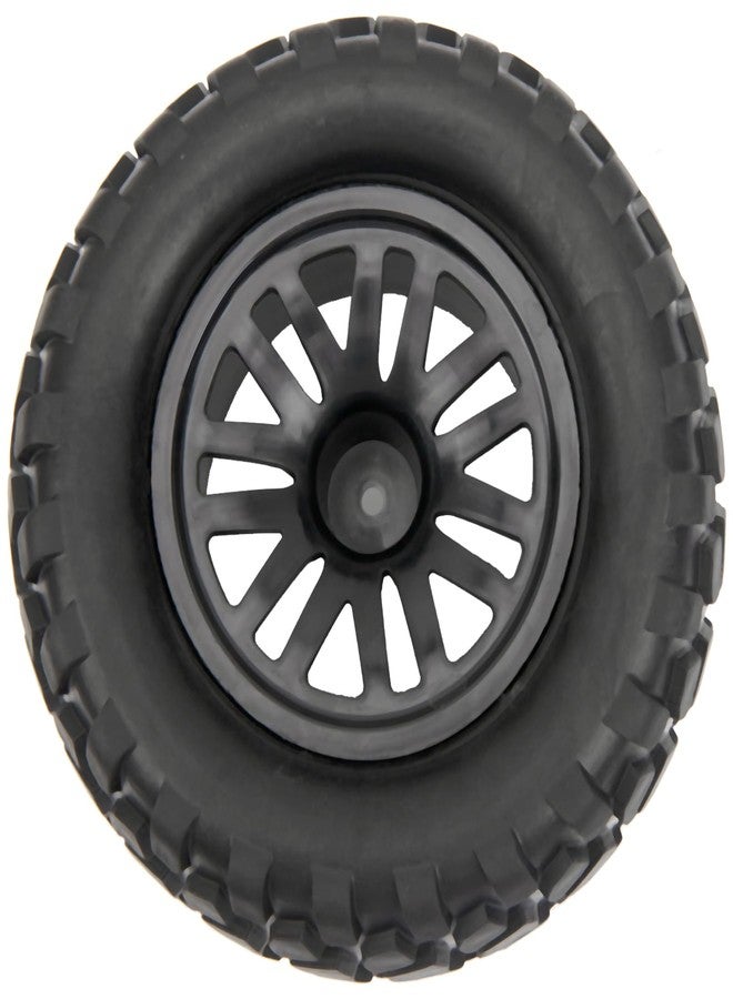 Vgoohobby 4Pcs OD 4.9" RC Wheel Rim Rubber Tires Set 12mm Hex Compatible with HSP Redcat Exceed Tamiya HPI Kyosho 1/10 Off-Road Buggy Monster Short-Course Truck Car - Image 3