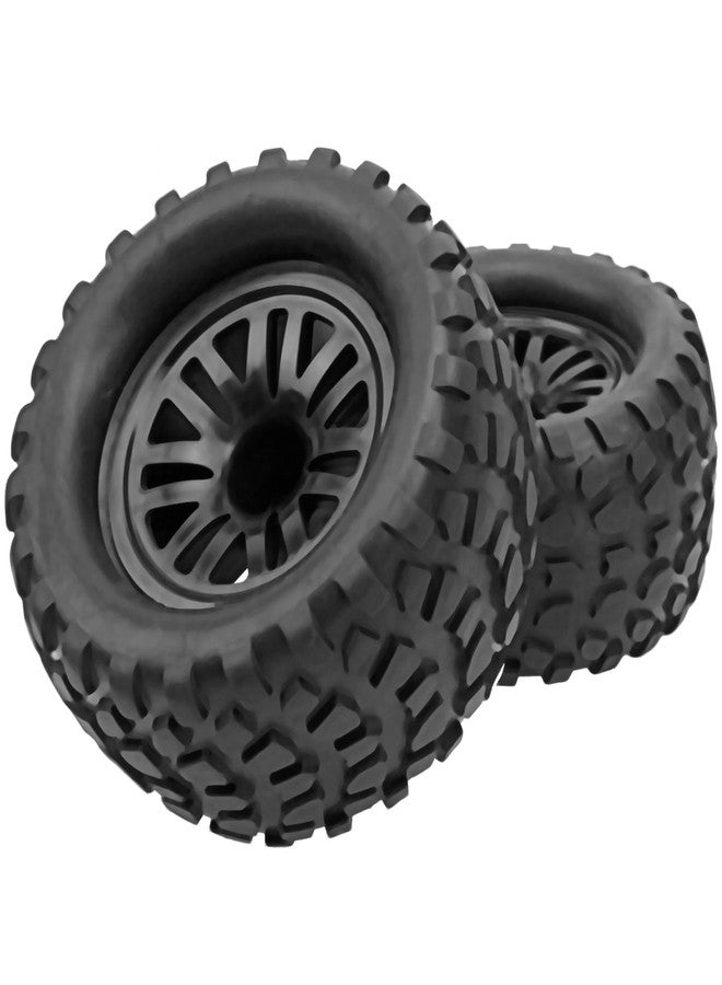 Vgoohobby 4Pcs OD 4.9" RC Wheel Rim Rubber Tires Set 12mm Hex Compatible with HSP Redcat Exceed Tamiya HPI Kyosho 1/10 Off-Road Buggy Monster Short-Course Truck Car - Image 2