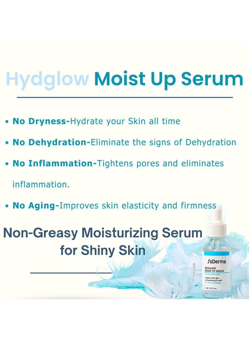 J'sDerma Hydrating Face Serum with Panthenol, Betaine, and Aloe Vera Extract for Moisturization Hydglow Moist Up Serum 30ml