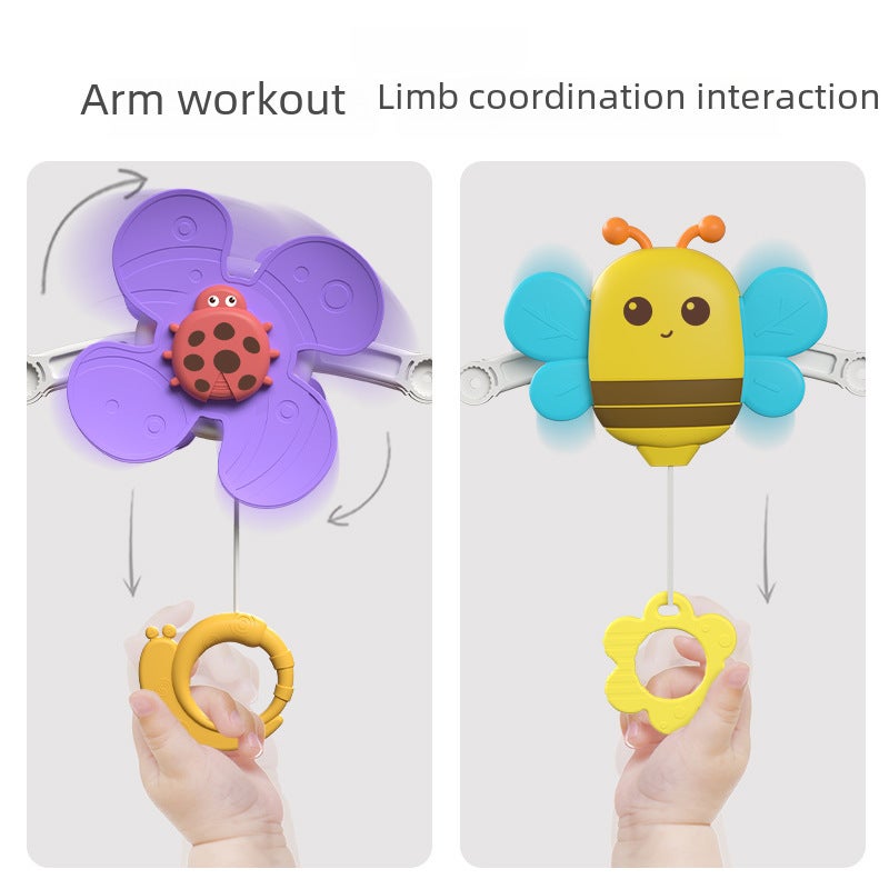 Huang er brand newborn baby bed Bell toy 0-1 years old car seat comfort pendant stroller educational toy(Morano crab) - Image 5