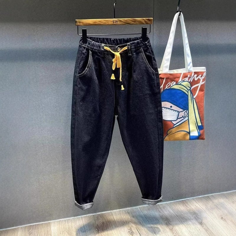 Unisex Classic Denim Jeans Loose Fit Daily Outdoor Wear - Image 5