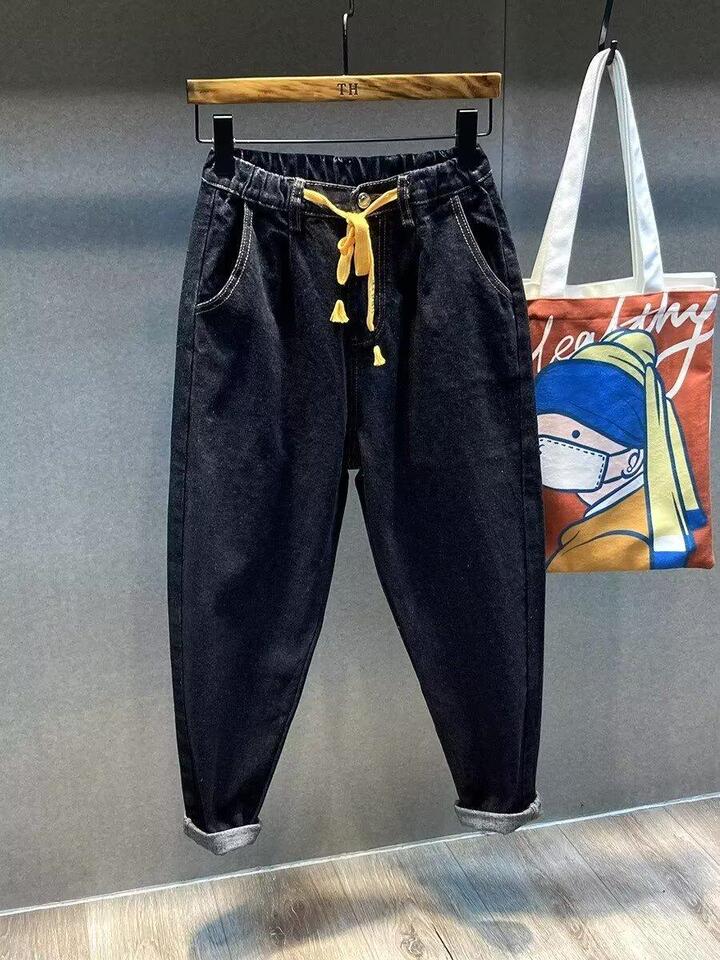Unisex Classic Denim Jeans Loose Fit Daily Outdoor Wear - Image 1
