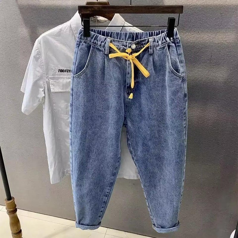 Unisex Classic Denim Jeans Loose Fit Daily Outdoor Wear - Image 3