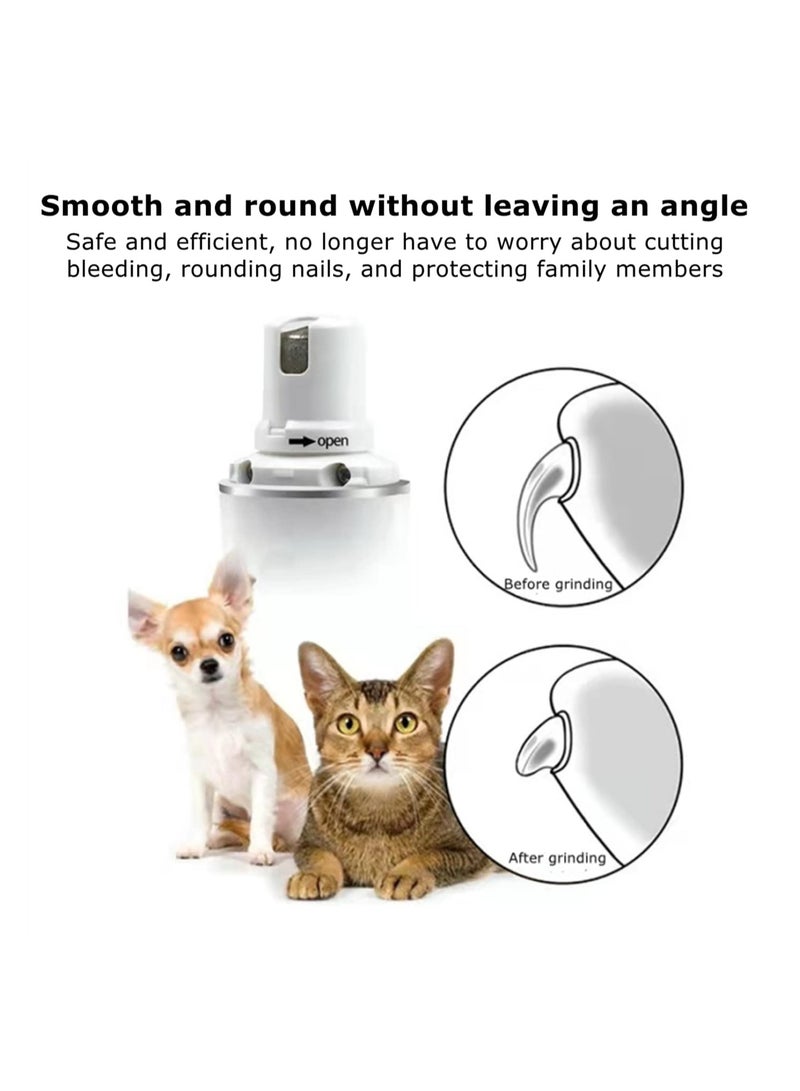 Excefore Nail Grinder Dog Nail Trimmers and Upgraded 3-Speed Professional Rechargeable Pet Nail Grinder Quiet Paws Grooming Pet Nail Clippers For Large Medium Small Dogs and Cats - Image 3