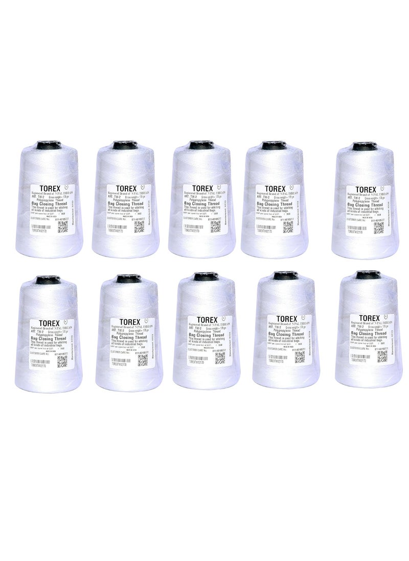 Torex TOREX� | Polypropylene 2 Ply 170 Gram Used for Stitching Unbreakable Bag Closing Thread TW-2 (10) pcs  - Image 1