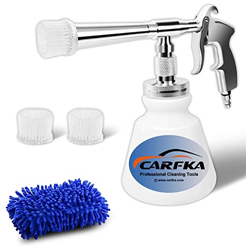 CARFKA Car Cleaning Gun, CARFKA High Pressure Car Detailing Wash Gun 1L Foam Bottle Wash Spray Bottle Nozzle with Metal Spinner - Image 1