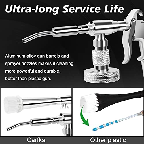 CARFKA Car Cleaning Gun, CARFKA High Pressure Car Detailing Wash Gun 1L Foam Bottle Wash Spray Bottle Nozzle with Metal Spinner - Image 5