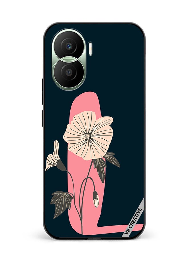 VR CREATIVE Protective Case Cover For Honor Play7T Pro Alphabet L Design Multicolour - Image 1