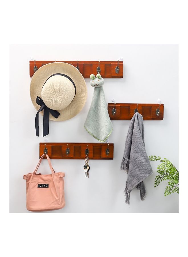 NIBEMINENT Qiangtie Vintage Wall Hanging Hook Brown 9x30cm - Image 1