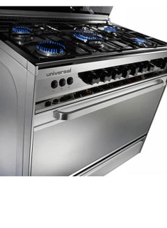 UNIVERSAL Universal gas stove, 5 burners, 60/90, stainless, with fan, new classic  - Image 2